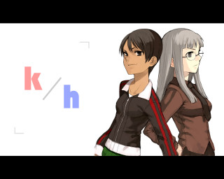 Anime characters standing k h - ultra high definition free wallpaper