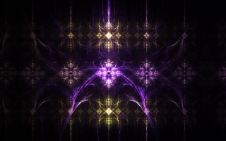 Purple yellow pattern black background - image free wallpaper