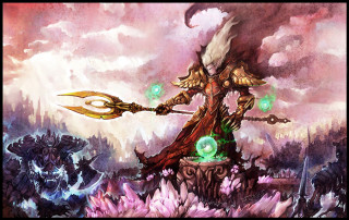 Giant creature sword glowing orb - orb free wallpaper