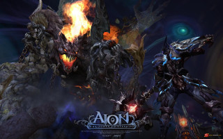 Demonic creatures dark room flames - flame and smoke free wallpaper