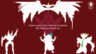 White dragon crown red background - a cartoon free wallpaper