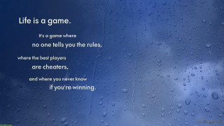 Blue background rain drops poem - life free wallpaper