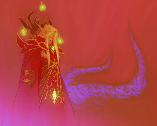 Red yellow dragon robe light - a yellow light free wallpaper