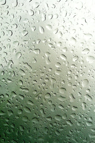 Window rain drops green background - white free wallpaper