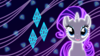 Purple pony glowing magic diamonds - diamond free wallpaper