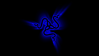 Blue snake black background blue - body free wallpaper