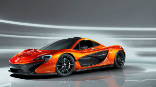 Orange car gray room black - nice free wallpaper