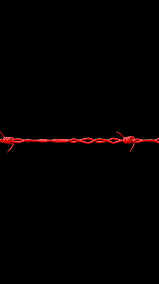 Red barbed wire red lights - against free wallpaper
