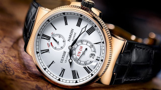 Watch dial black leather gold - a wooden table free wallpaper