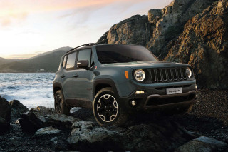 Jeep rocky shore ocean sunset - a jeep free wallpaper