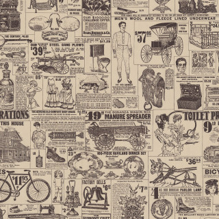 Newspaper advertisement man standing front - free vintage wallpaper