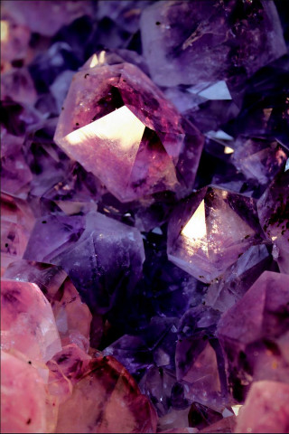 Purple crystals table cell phone - david lachapelle free wallpaper
