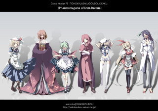 Anime girls group white background 5 - a group of anime girls free wallpaper