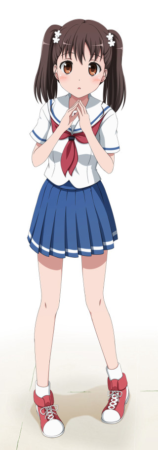 Girl school uniform hands together - her free wallpaper