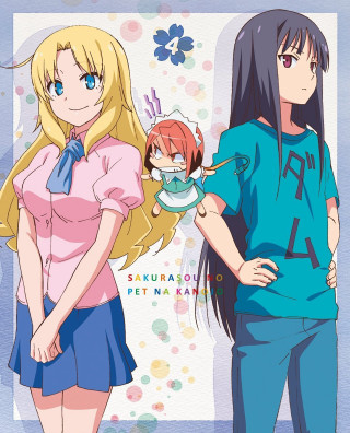 Anime girls hands on hips - one holding free wallpaper