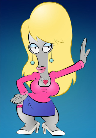 Surprised cartoon character hands out - look free wallpaper