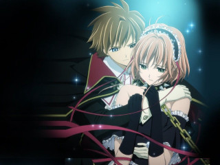 Anime couple hug starry room - the ceiling free wallpaper