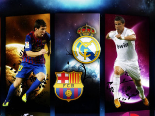 Soccer players collage uniforms logos - photo real free wallpaper