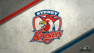 Rooster logo wall red blue - a wall free wallpaper for desktop