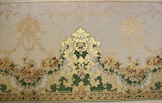 Gold green wallpaper design decoration - a gold free wallpaper