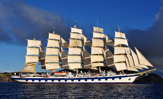 White sailboat mountain cloudy sky - boleslaw cybi free wallpaper