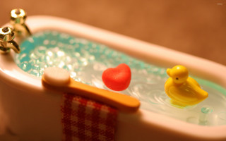 Toy ducky rubber ducky bathtub - ducky free wallpaper