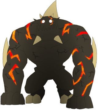 Cartoon monster horns claws body - adam manyoki free wallpaper