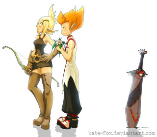 Cartoon couple guitar violin fantasy - the other hand free wallpaper