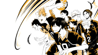 Anime characters white background orange - the image free wallpaper