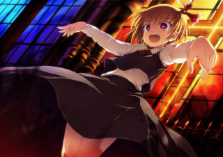 Woman black dress dancing neon - a neon light behind her free wallpaper