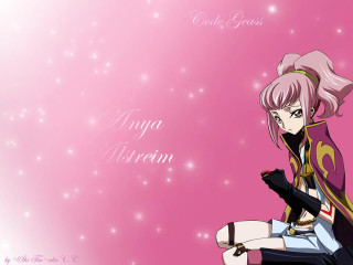Anime girl pink hair stars - fantasy art free wallpaper