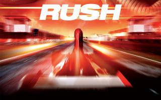 Red white train track rush - the middle of the picture free wallpaper
