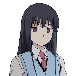 Girl black hair vest tie - a red tie free wallpaper