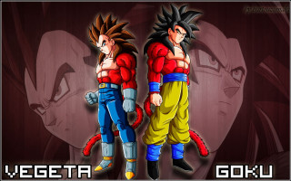 Cartoon characters standing dark background - cell free wallpaper