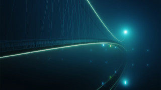 Bridge light night moon starry - the end of it free wallpaper