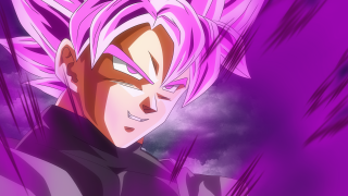 Pink hair evil smile purple - a black shirt free wallpaper