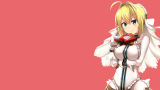 Anime girl angel wings red - angel free wallpaper