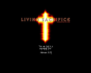 Cross living sacrifice quote dark - blender and photoshop free wallpaper