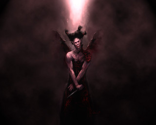 Woman sword dark room smoke - ben templesmith free wallpaper