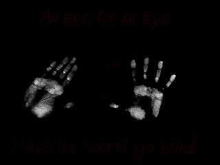 Eye for an eye world - two hand free wallpaper