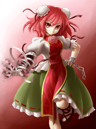 Red dress green skirt pink - hint of yayoi kasuma free wallpaper