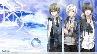 Anime characters cloudy sky globe - cloudy free wallpaper