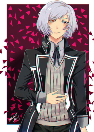 White hair black jacket pink - edmond xavier kapp free wallpaper