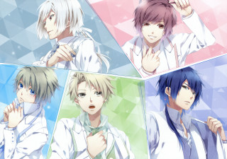 Four anime characters colored hair - dr. atl free wallpaper
