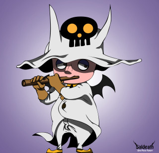 Cartoon character skull pipe mouth - a skull free wallpaper