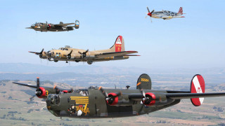 Airplanes green field dieselpunk precisionism - dieselpunk free wallpaper