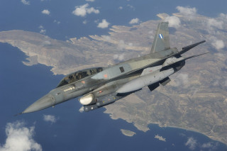 Fighter jet flying water land - 100mm free wallpaper