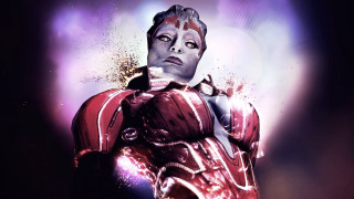 Man red suit purple background 2 - a red suit free wallpaper