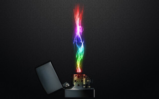 Lighter multicolored light black background - holography free wallpaper