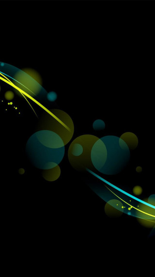 Black background yellow blue swirl - swirl free wallpaper